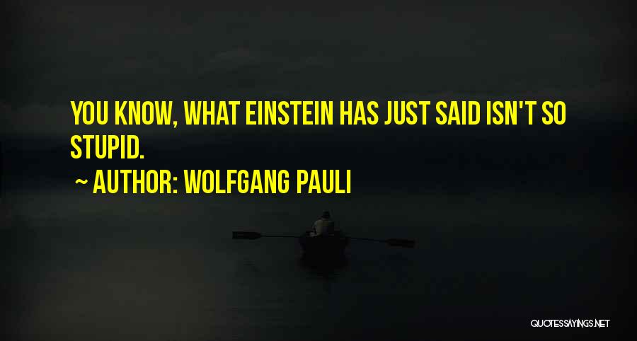 Wolfgang Pauli Quotes 158951