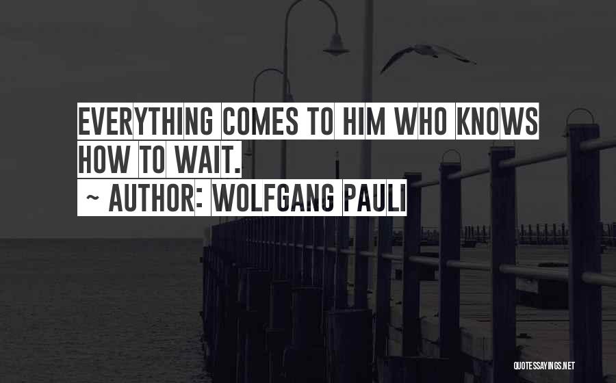 Wolfgang Pauli Quotes 565366