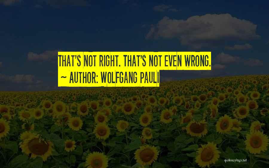 Wolfgang Pauli Quotes 639373