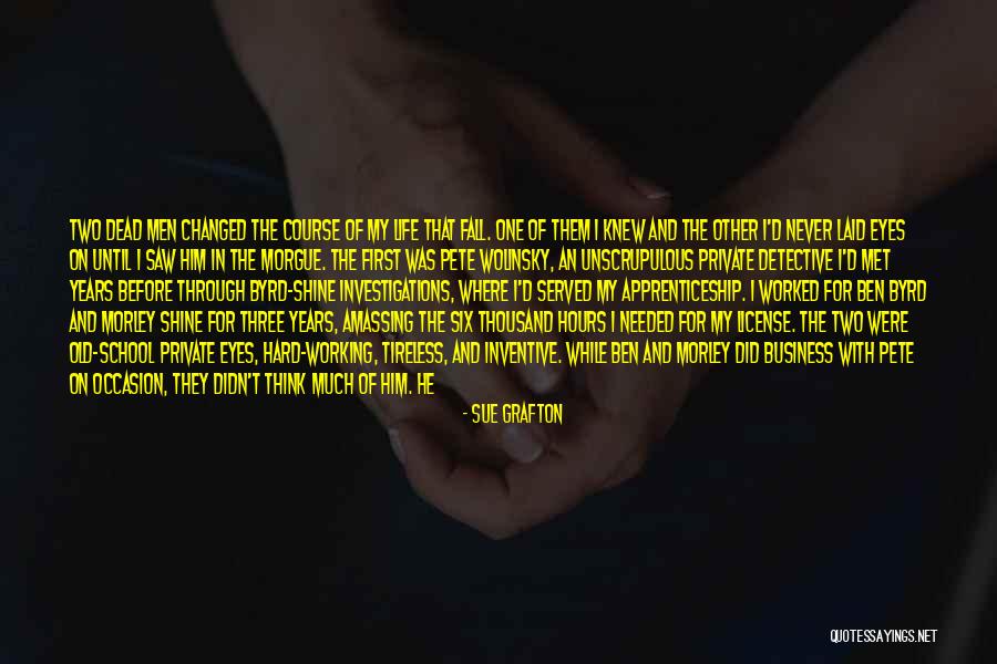 Wolinsky Quotes By Sue Grafton Wolinsky Quotes By Sue Grafton