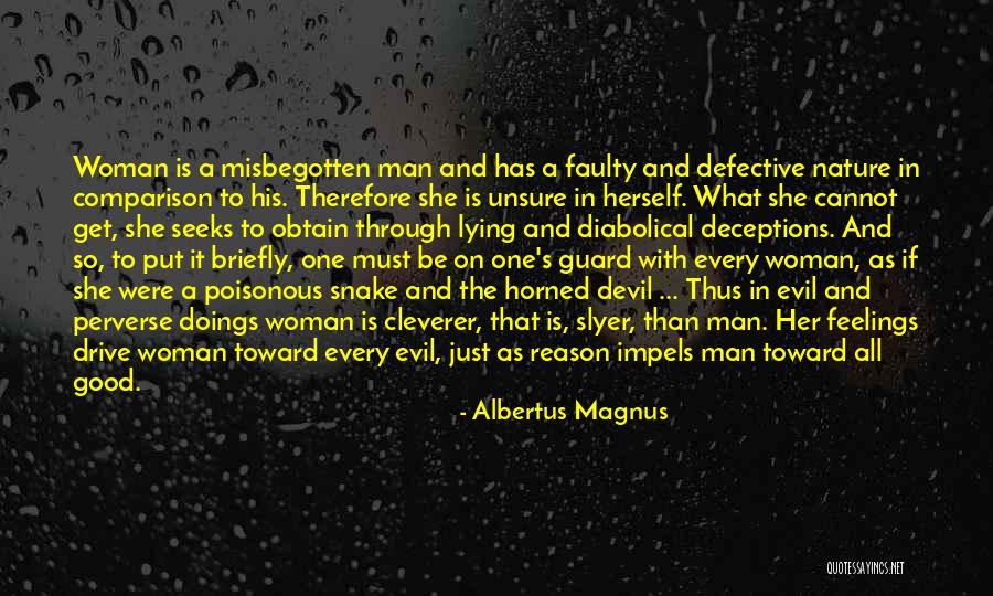 Woman And Devil Quotes By Albertus Magnus