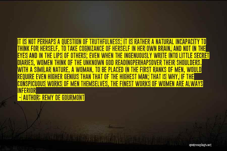 Woman And God Quotes By Remy De Gourmont