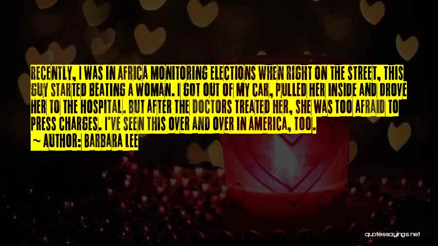 Woman Beating Quotes By Barbara Lee