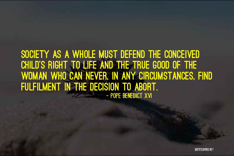 Woman Defend Quotes By Pope Benedict XVI Woman Defend Quotes By Pope Benedict XVI
