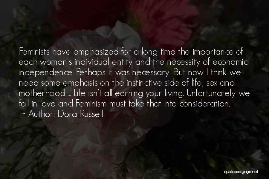 Woman Falling In Love Quotes By Dora Russell