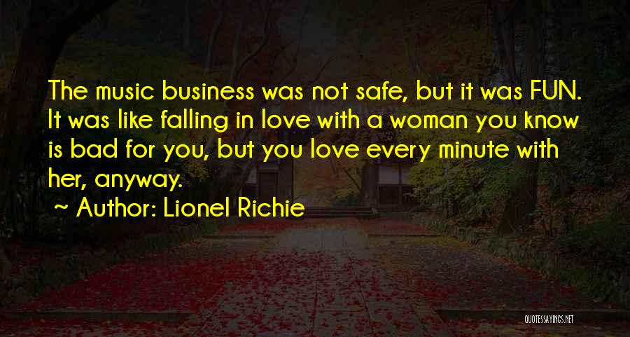 Woman Falling In Love Quotes By Lionel Richie