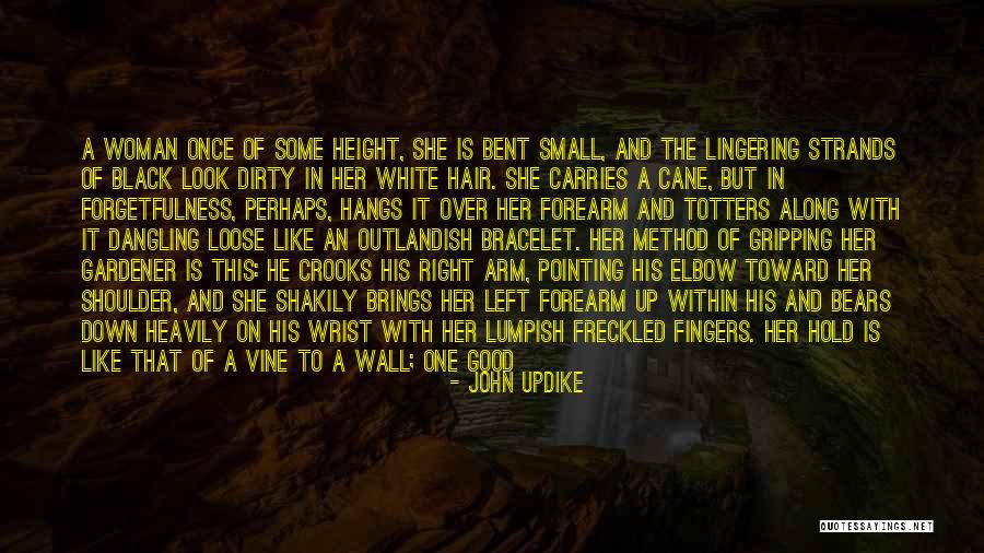 Woman In Black And White Quotes By John Updike