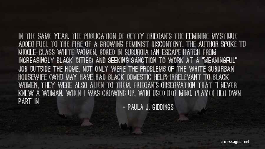 Woman In Black And White Quotes By Paula J. Giddings