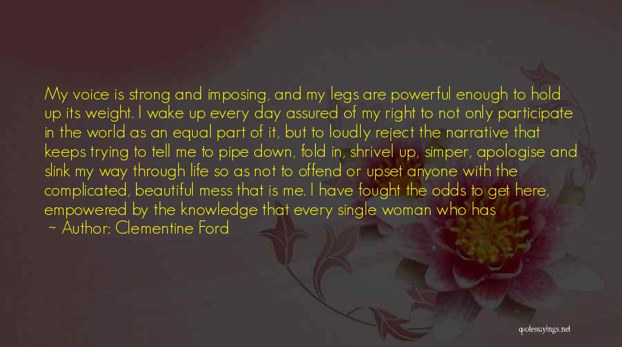 Woman Legs Quotes By Clementine Ford