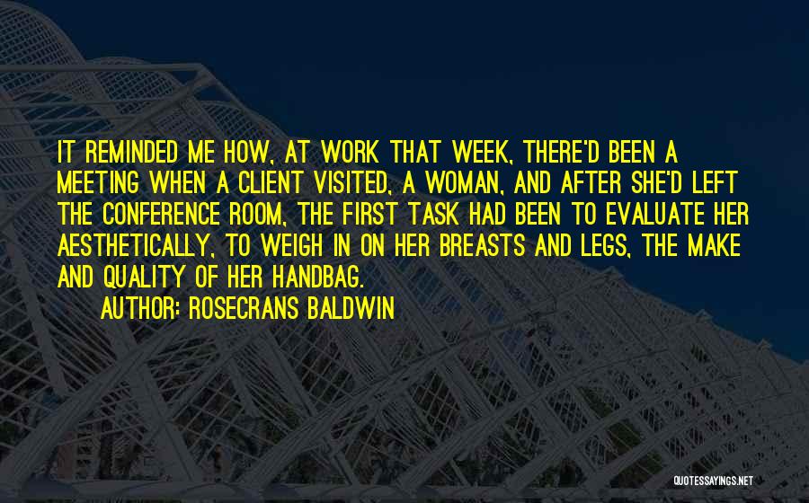 Woman Legs Quotes By Rosecrans Baldwin