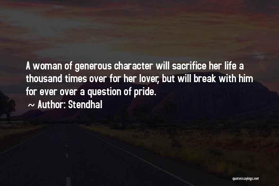 Woman With Character Quotes By Stendhal