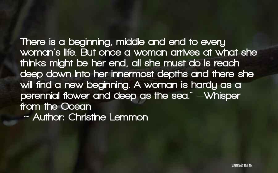 Woman With Flower Quotes By Christine Lemmon
