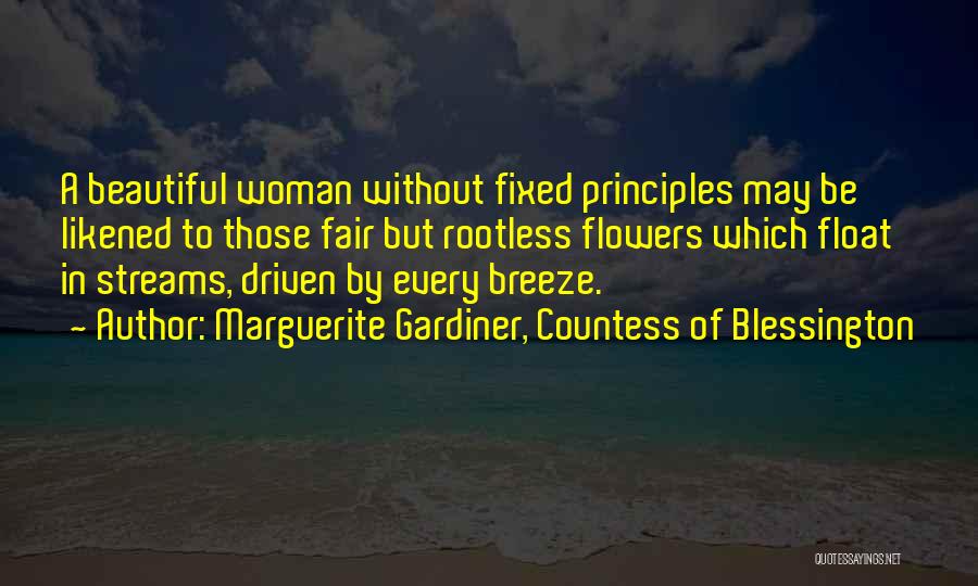 Woman With Flower Quotes By Marguerite Gardiner, Countess Of Blessington