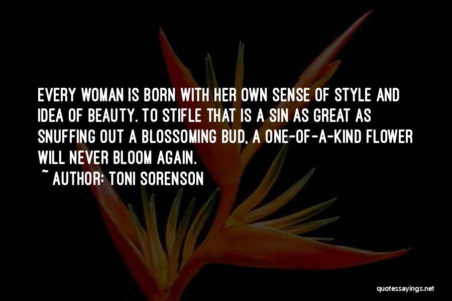 Woman With Flower Quotes By Toni Sorenson