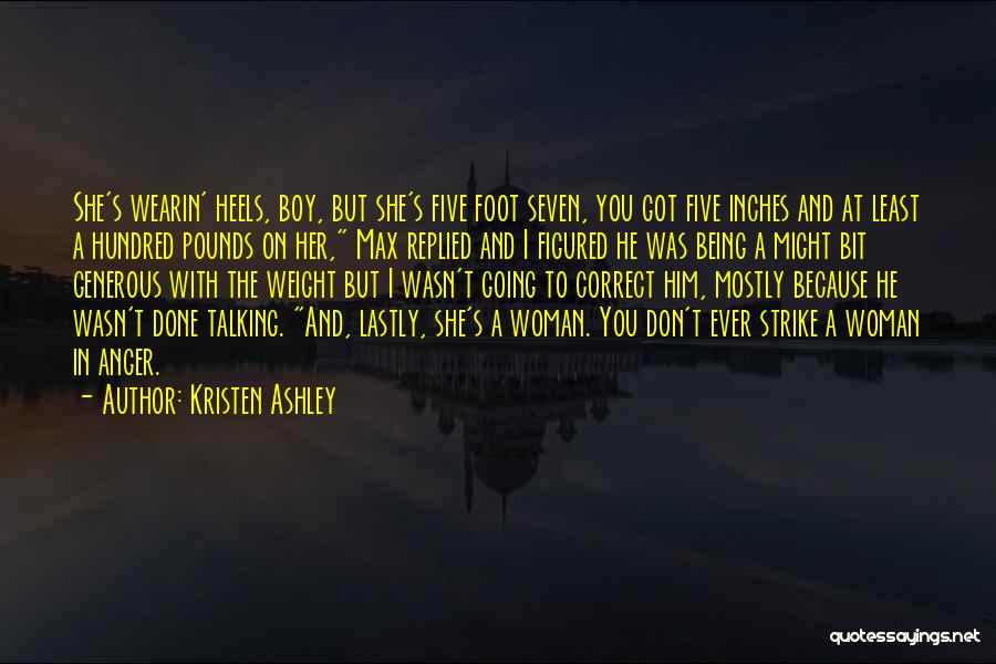 Woman With Heels Quotes By Kristen Ashley