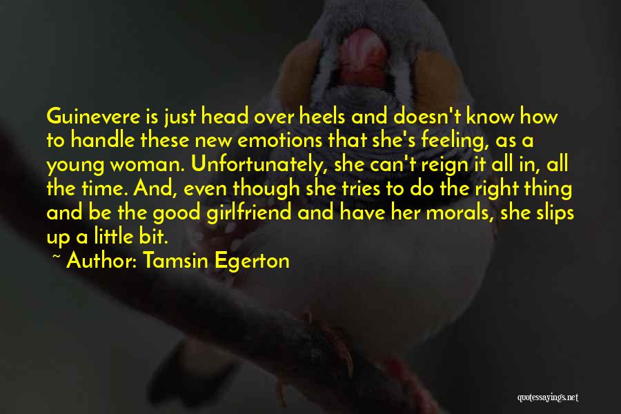 Woman With Heels Quotes By Tamsin Egerton