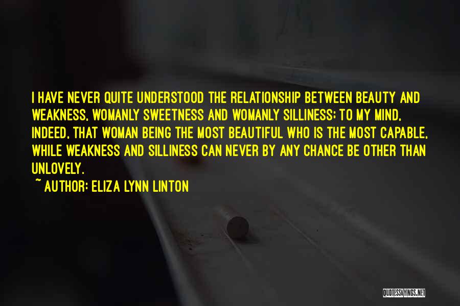 Womanly Quotes By Eliza Lynn Linton
