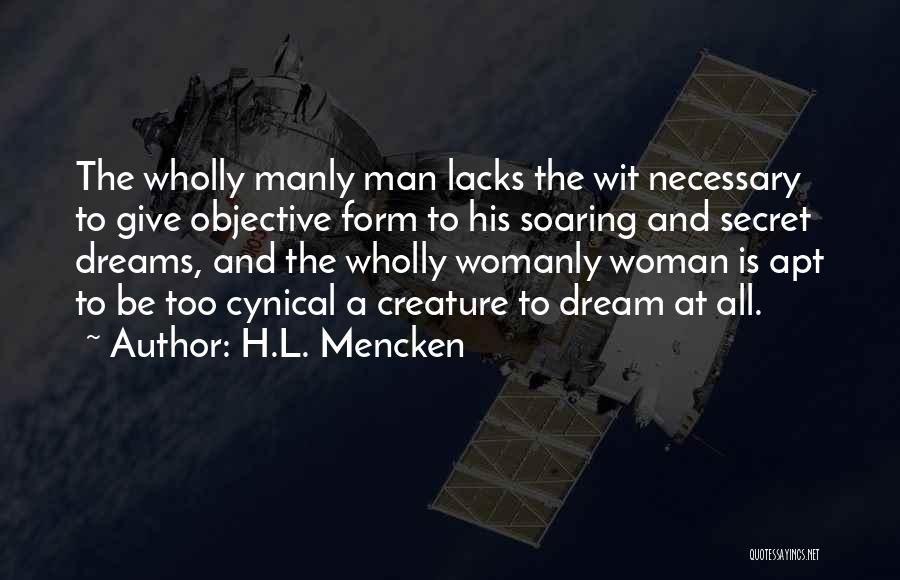 Womanly Quotes By H.L. Mencken