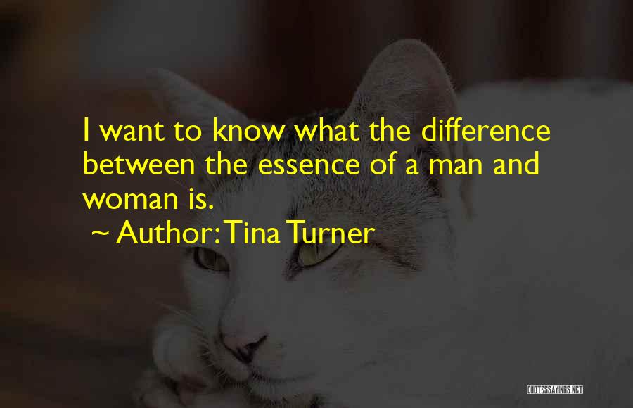 Woman's Essence Quotes By Tina Turner