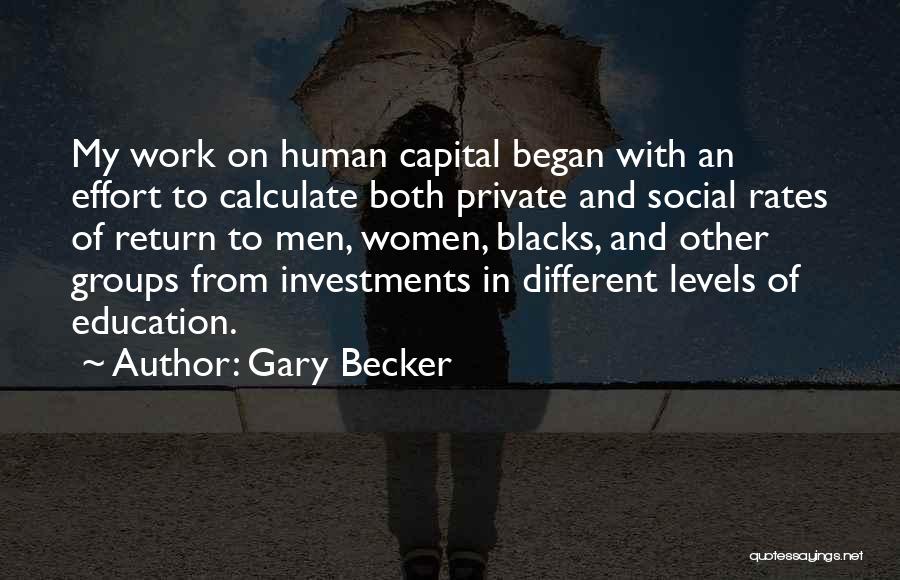 Women And Men Quotes By Gary Becker Women And Men Quotes By Gary Becker