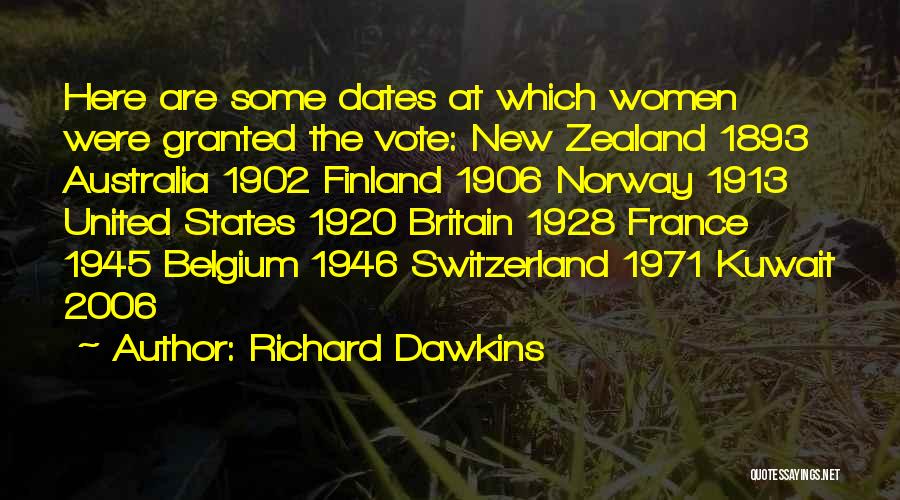 Women In The 1920 Quotes By Richard Dawkins