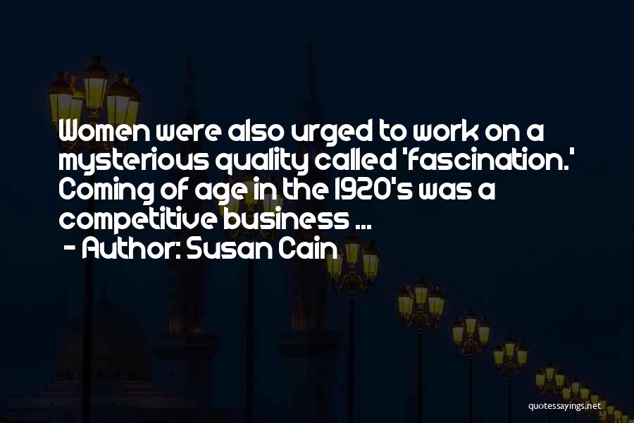 Women In The 1920 Quotes By Susan Cain