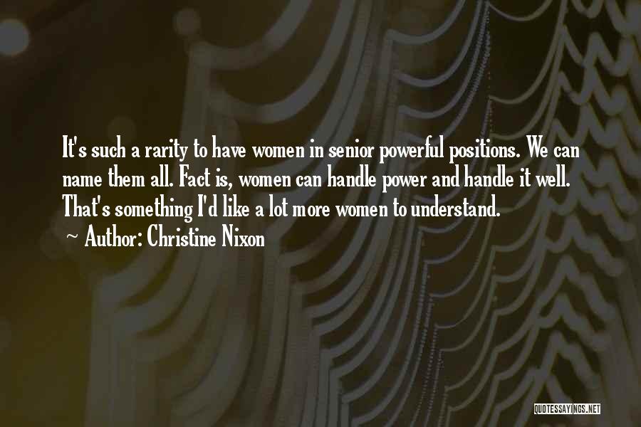 Women Power Quotes By Christine Nixon