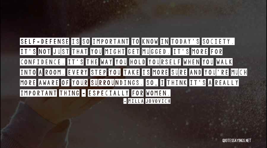 Women Self Confidence Quotes By Milla Jovovich Women Self Confidence Quotes By Milla Jovovich