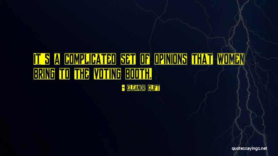 Women Voting Quotes By Eleanor Clift Women Voting Quotes By Eleanor Clift
