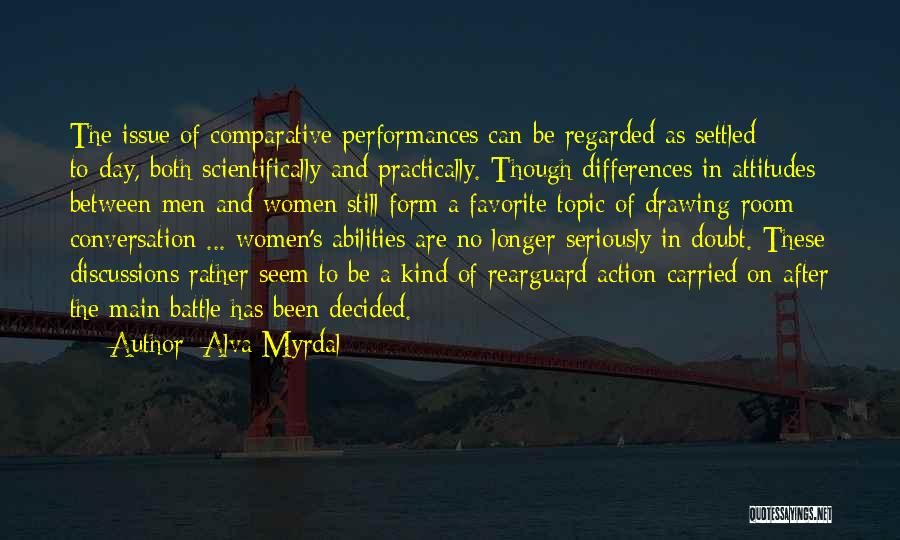 Women's Abilities Quotes By Alva Myrdal