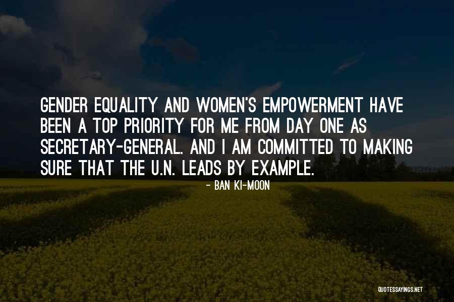 Women's Equality Day Quotes By Ban Ki-moon