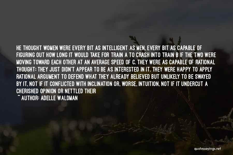 Women's Intuition Quotes By Adelle Waldman