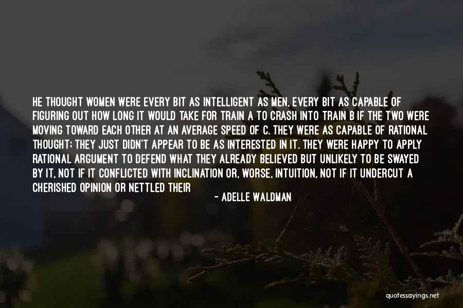 Women's Intuition Quotes By Adelle Waldman