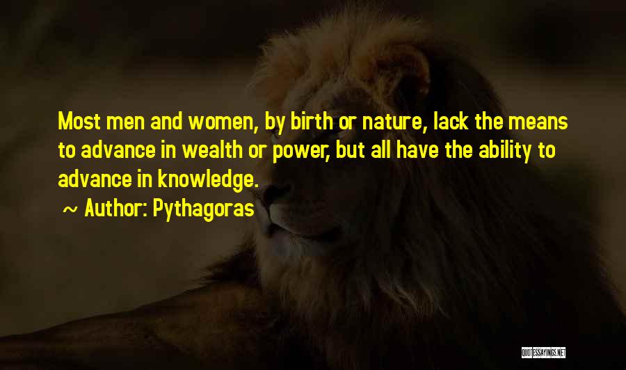 Women's Lack Of Power Quotes By Pythagoras