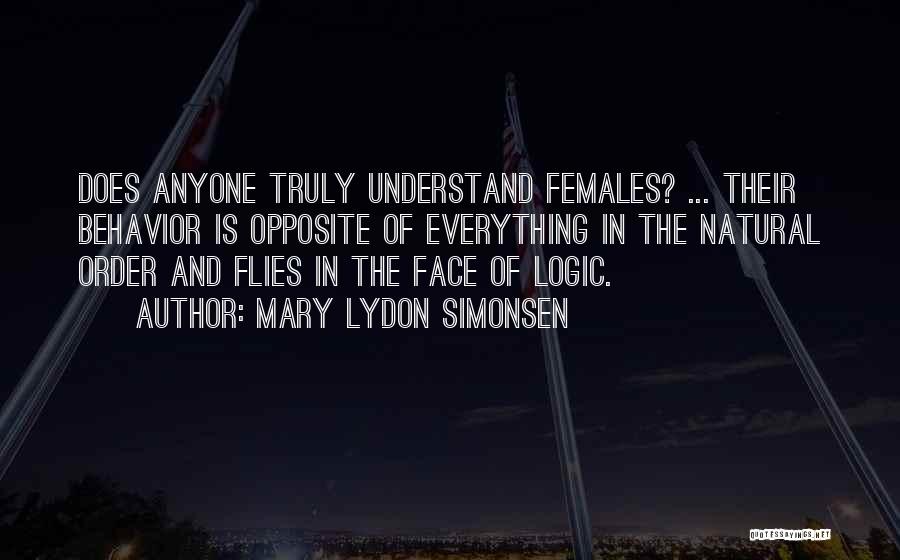 Women's Logic Quotes By Mary Lydon Simonsen