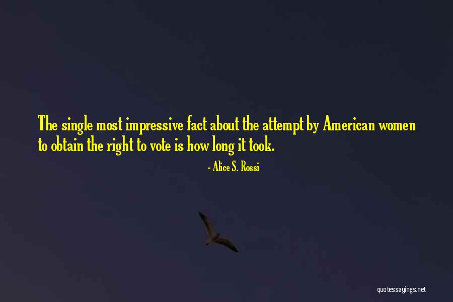 Women's Right To Vote Quotes By Alice S. Rossi