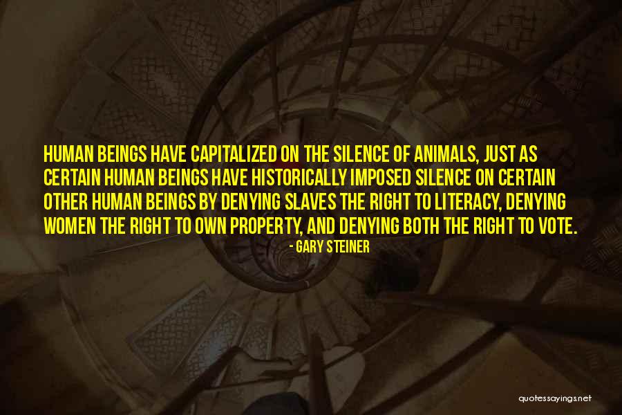Women's Right To Vote Quotes By Gary Steiner