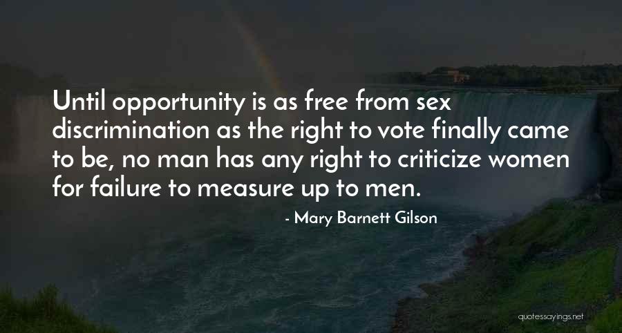 Women's Right To Vote Quotes By Mary Barnett Gilson