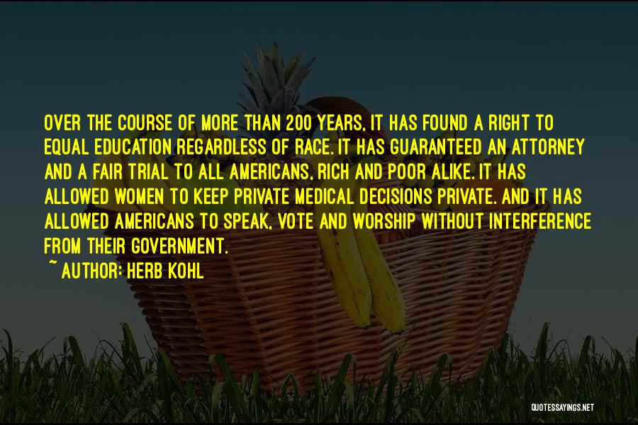 Women's Right Vote Quotes By Herb Kohl