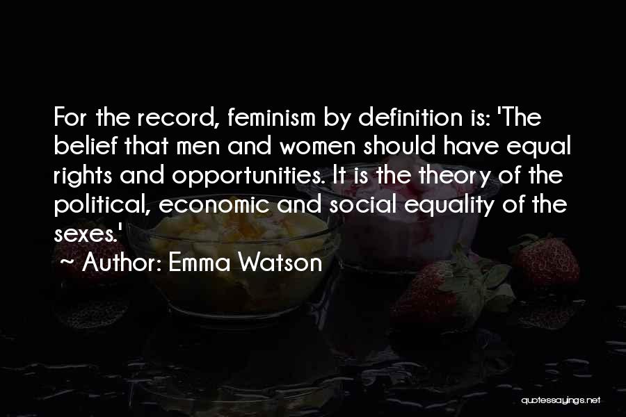 Women's Rights And Equality Quotes By Emma Watson