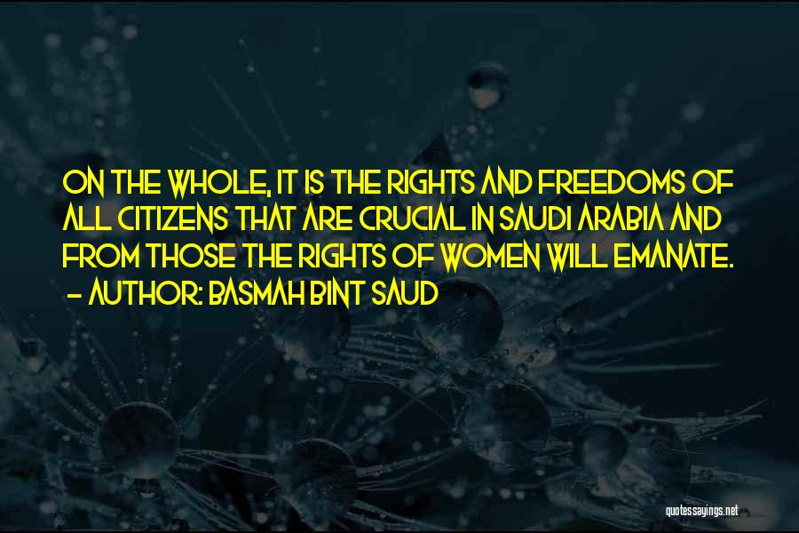 Women's Rights In Saudi Arabia Quotes By Basmah Bint Saud