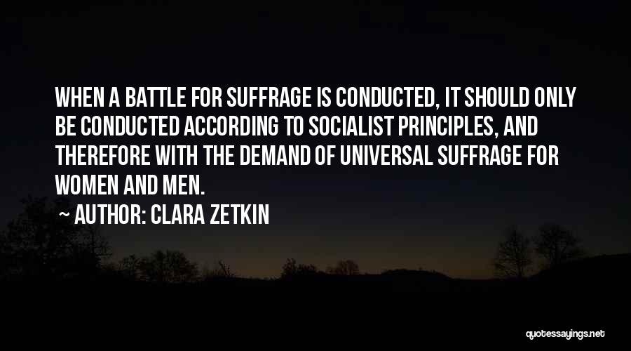 Women's Suffrage Quotes By Clara Zetkin