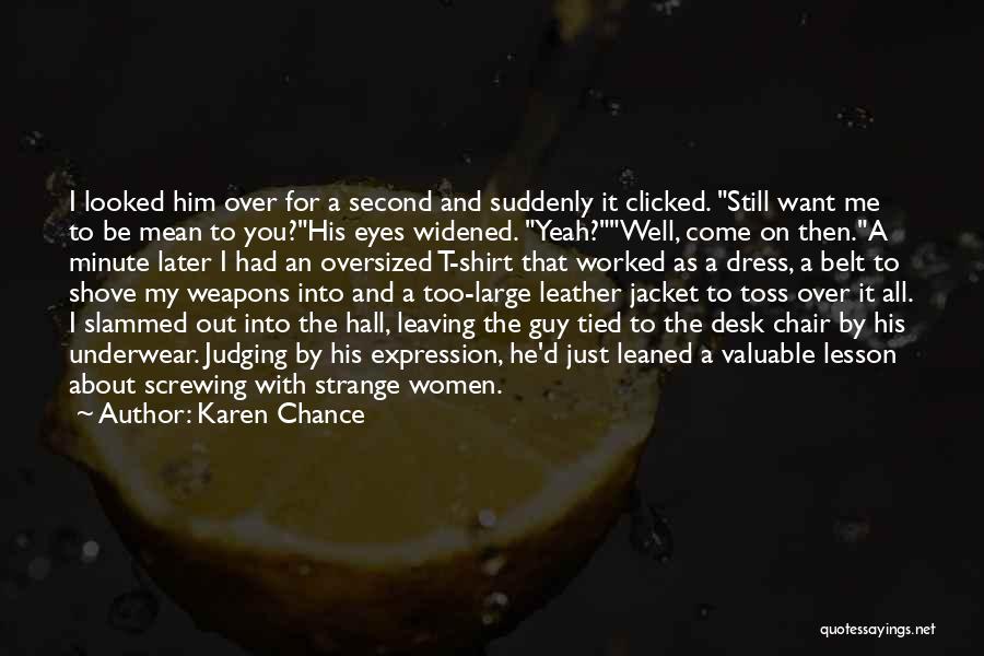 Women's Underwear Quotes By Karen Chance