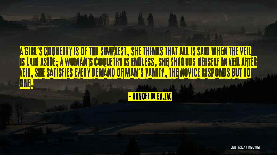 Women's Vanity Quotes By Honore De Balzac