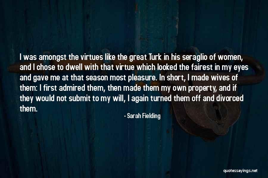 Women's Vanity Quotes By Sarah Fielding