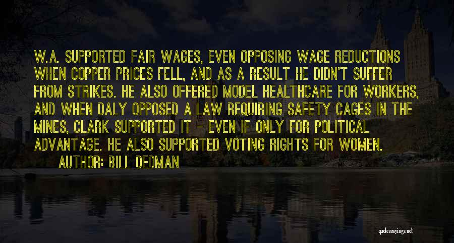 Women's Voting Rights Quotes By Bill Dedman