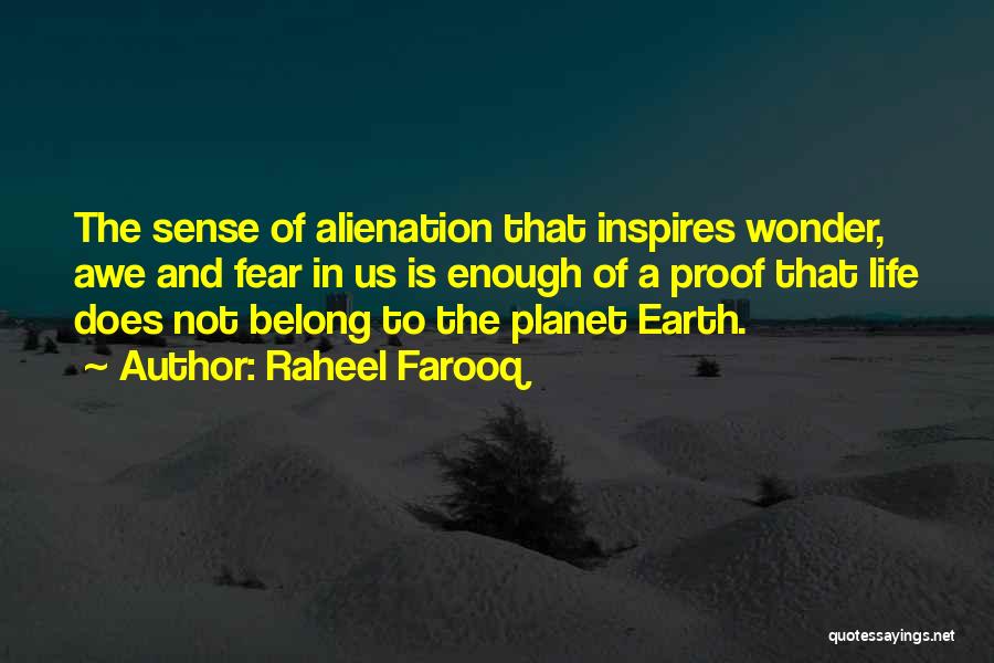 Wonder And Awe Quotes By Raheel Farooq