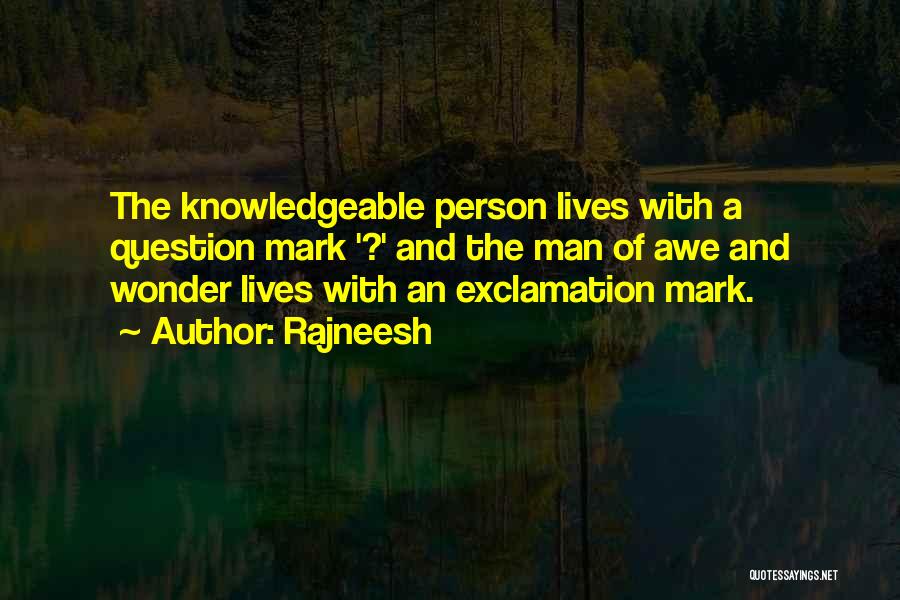 Wonder And Awe Quotes By Rajneesh