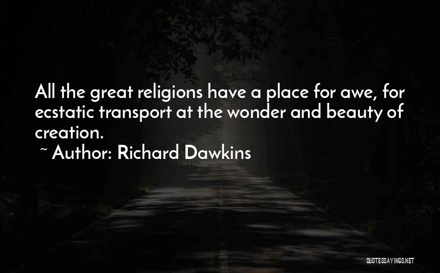 Wonder And Awe Quotes By Richard Dawkins