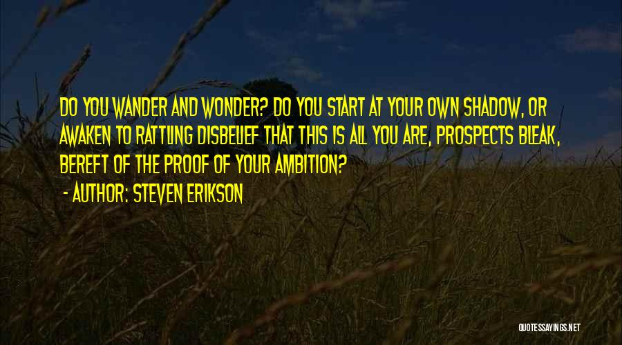 Wonder And Wander Quotes By Steven Erikson